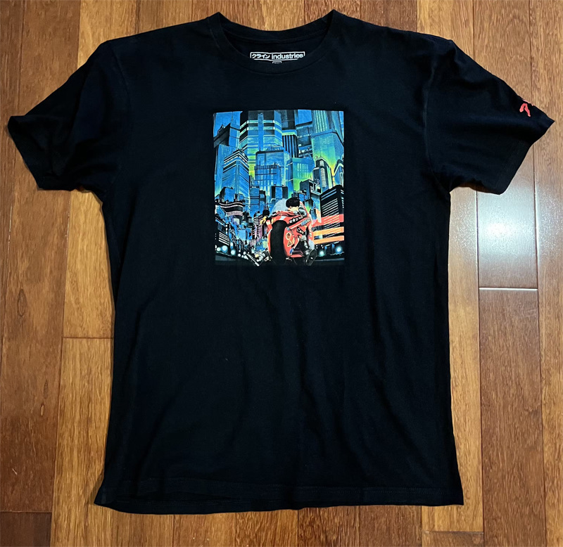 1988年アキーラAKIRAアニメ連名日系レトロ潮牌ヴィンテージ男性綿ゆるいtシャツ