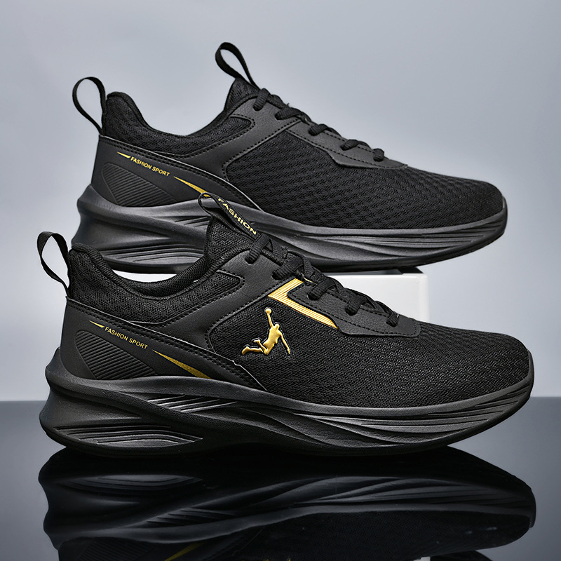 Running Shoes for Men New Mesh Breathable Casual Shoes Lightweight Black Shoes for Men Sports Shoes