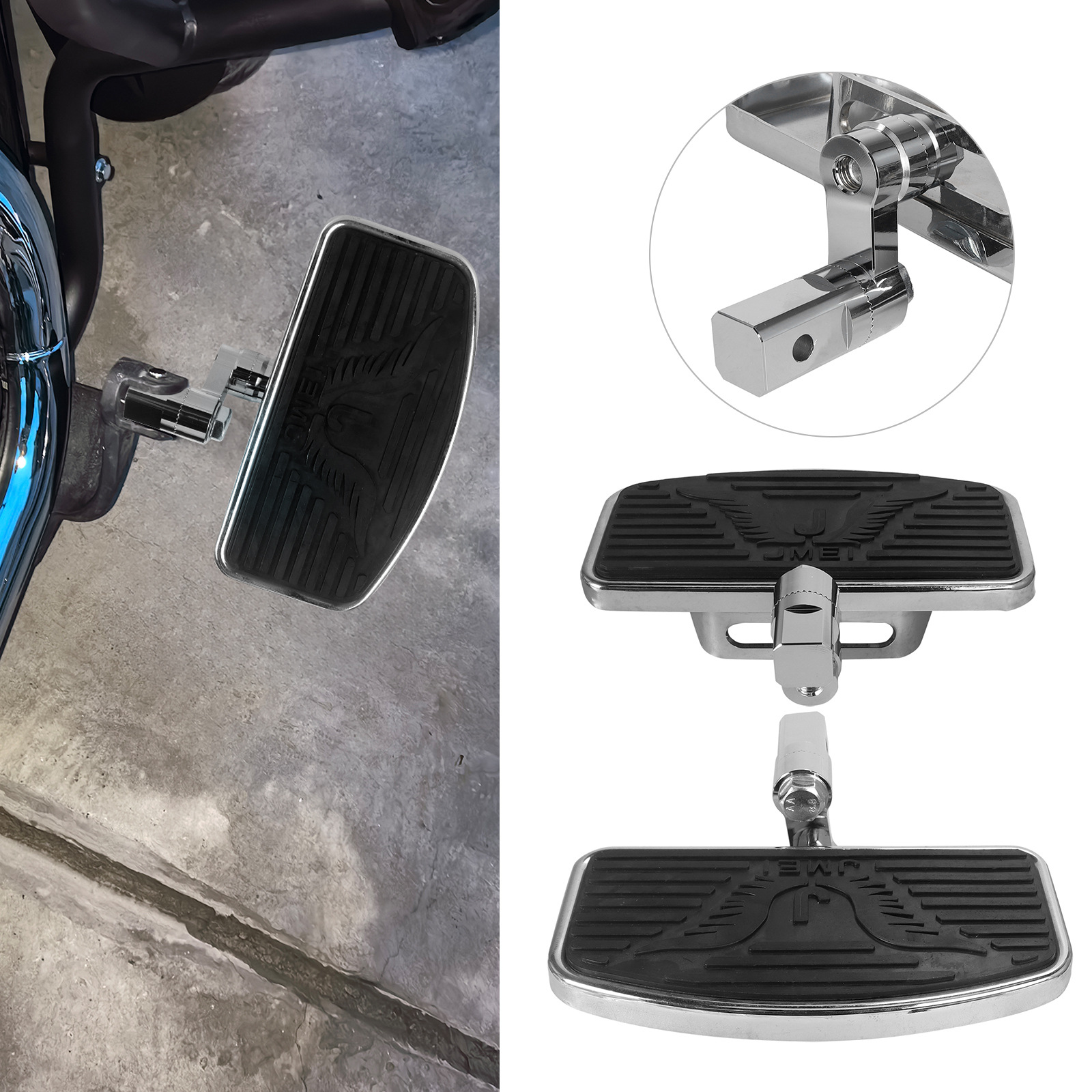 Suitable for Vt750/Vtx1300/Vtx1800 Passenger Rest Pedal Modification Front and Rear Large Pedals