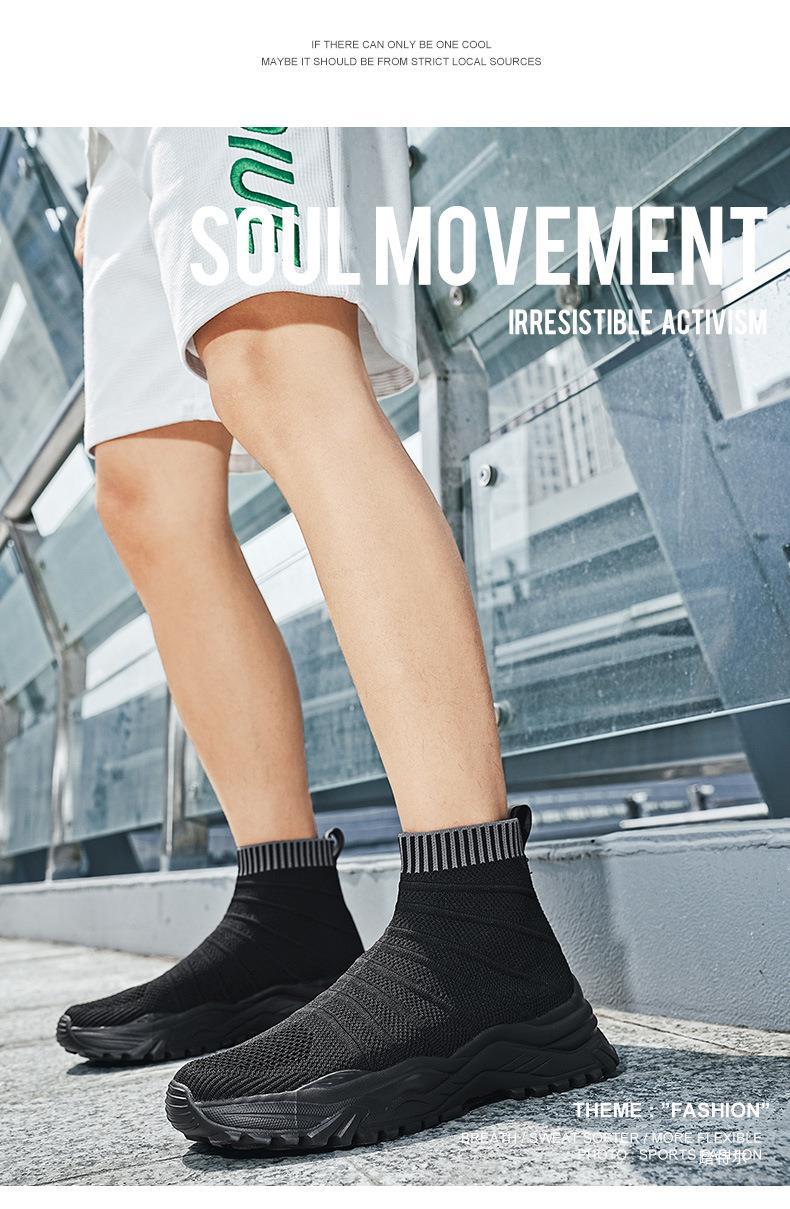 Breathable Mesh High Top Trainers Lightweight Casual Shoes Unisex_voghion.com
