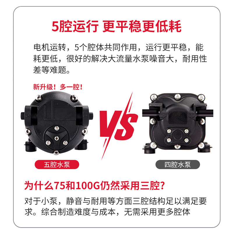 浄水器純水機増圧ポンプ自己吸引ポンプ24v低騒音ポンプ75g400g600しゅう逆浸透五室ポンプ|undefined
