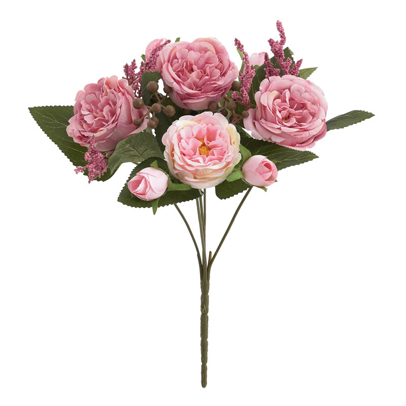 5 autumn peonies light pink