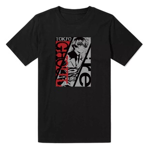 Tokyo Ghoul Jin Muyan, новая японская футболка с короткими рукавами для периферийной анимации второго измерения на лето