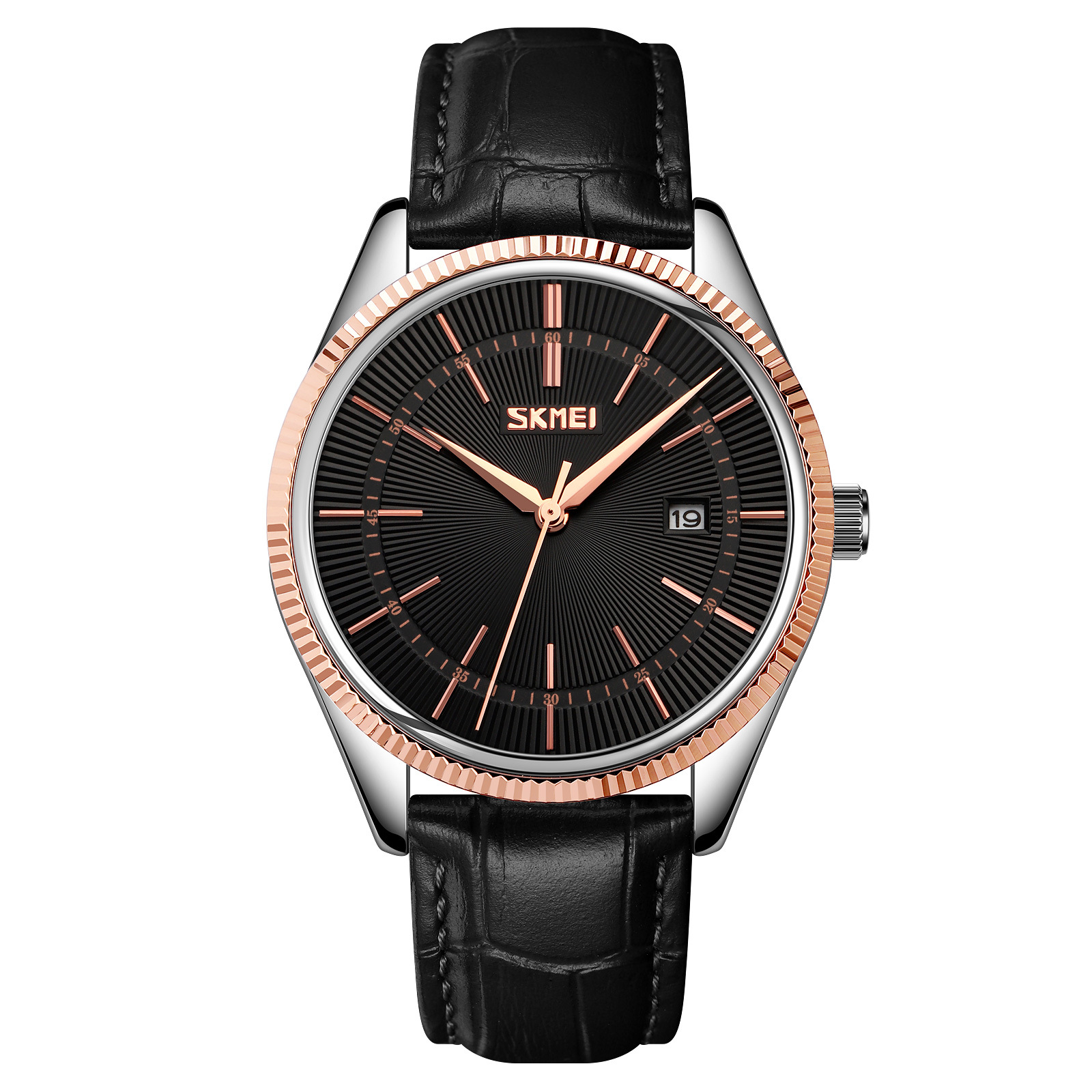 Momento de calendario casual correa relojes de cuarzo de negocios minimalistas relojes de pulsera de hombre punto transfronterizo fábrica de fuente personalizada