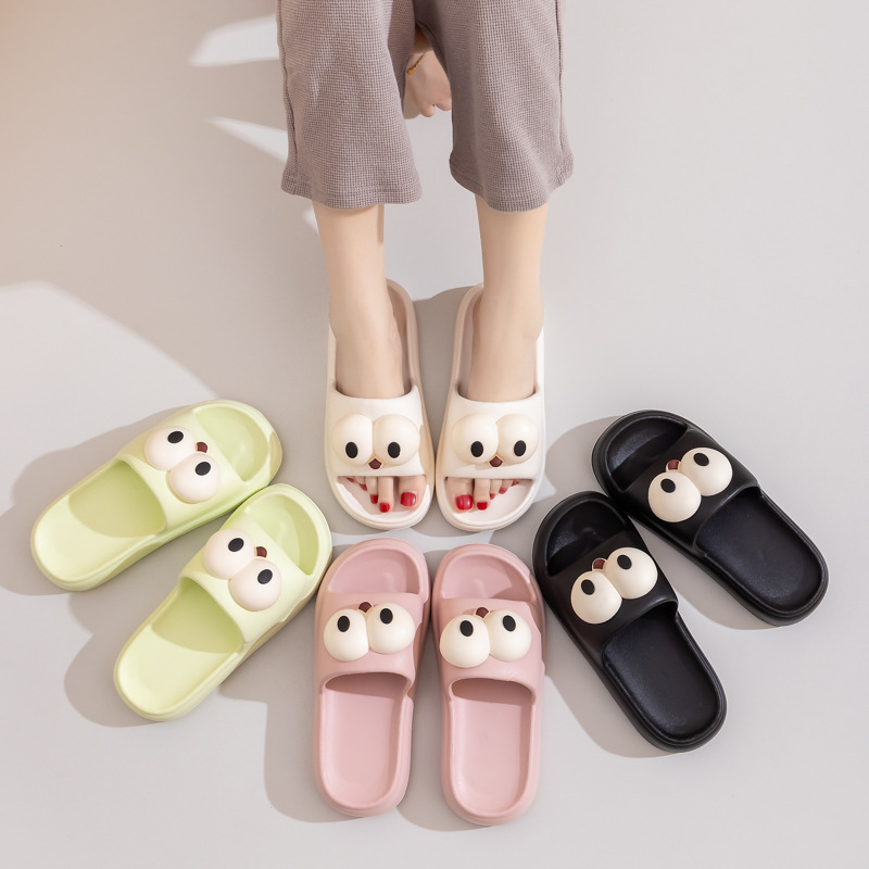 Eva Slip-on Slippers Women's Summer New Outfit Indoor Home Bathroom Non-slip Couple Thick Slippers