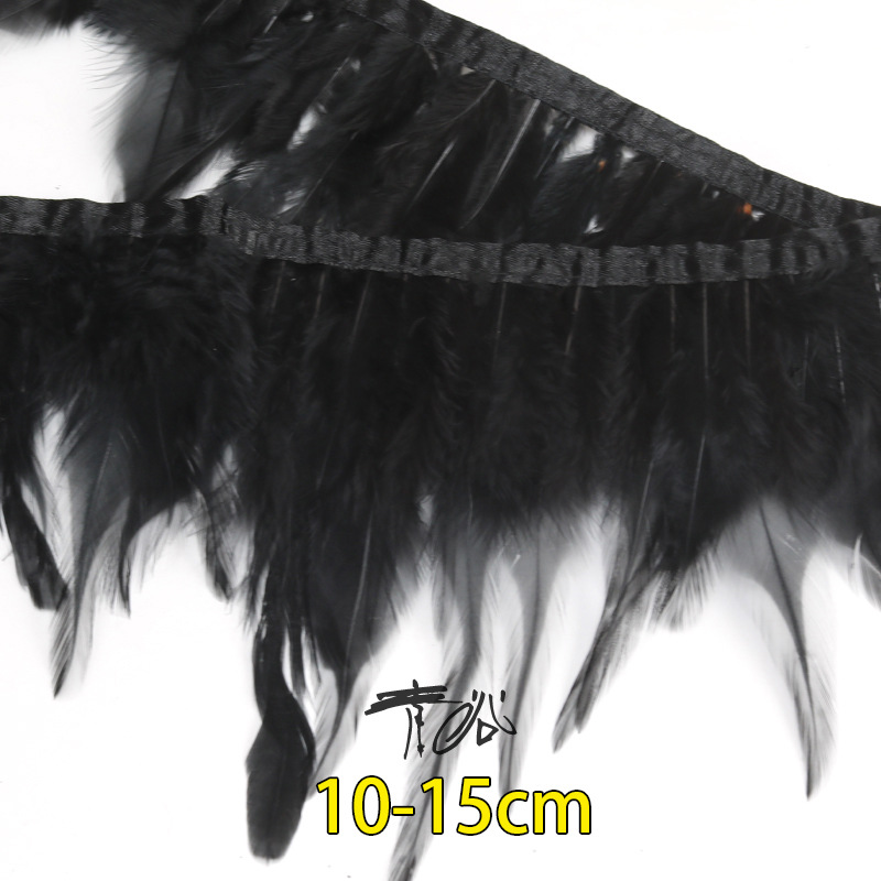 Plumas negras al por mayor DIY accesorios de decoración de ropa accesorios escenas de diseño de fábrica de plumas tienda directa