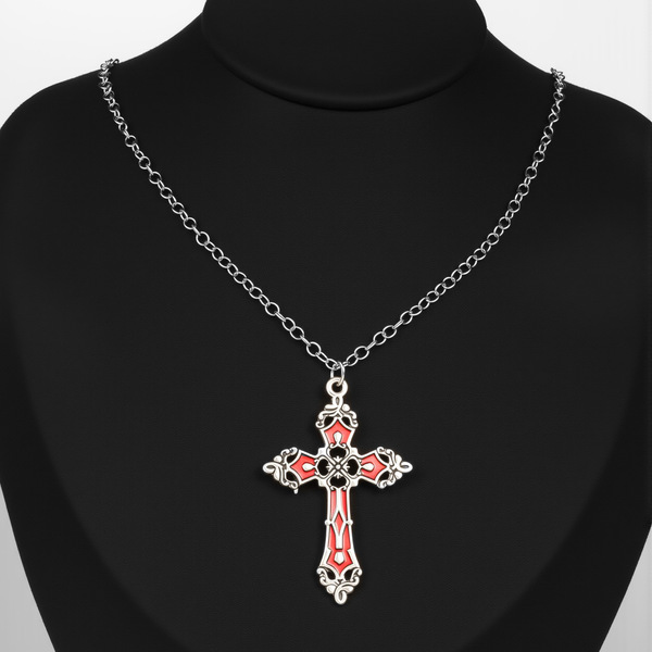 Retro red necklace