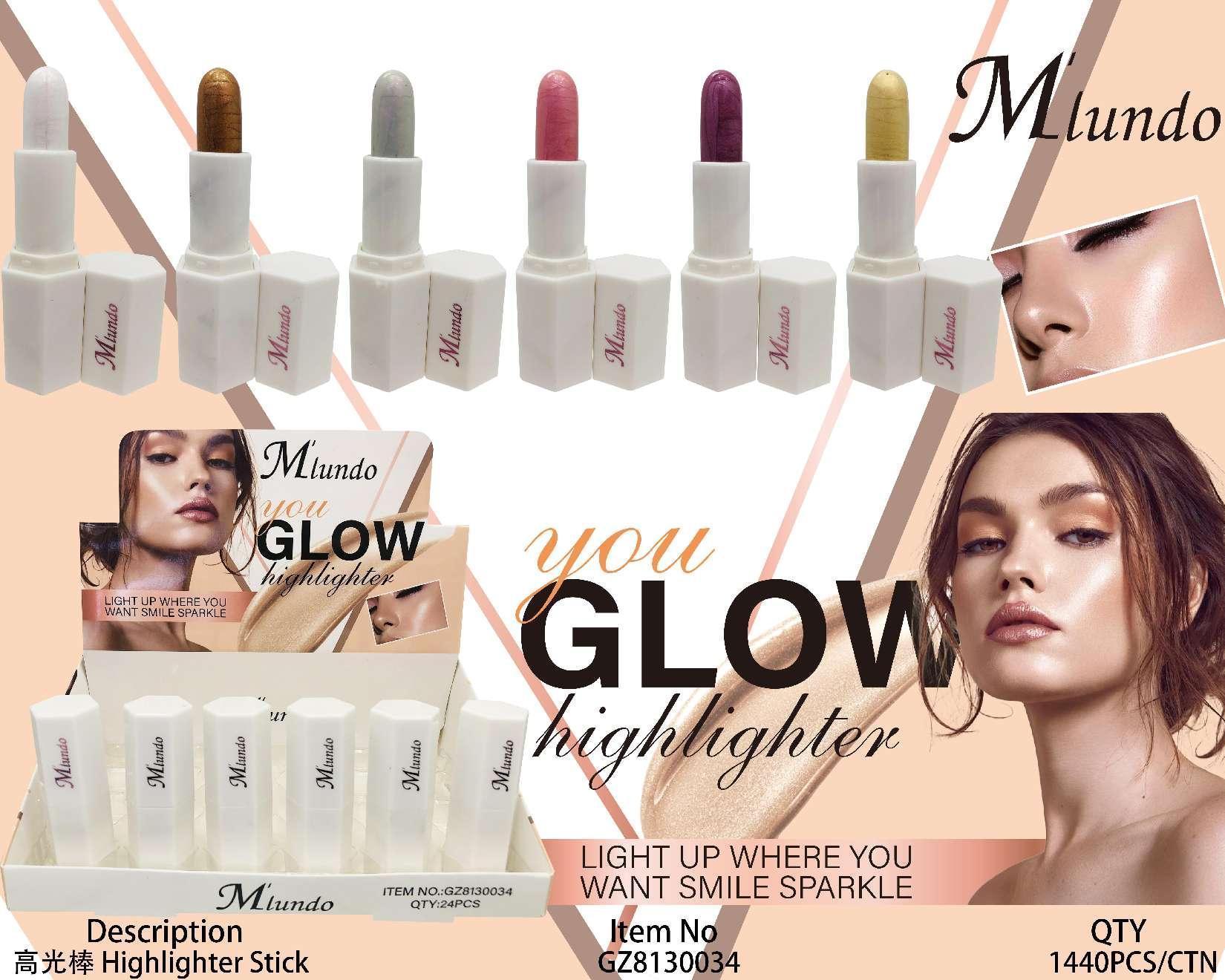 Nuevo Mlundo seis colores de alto brillo concelador blush sequinilla decolor óleo labial invisible barra de concelador maquillaje al por mayor