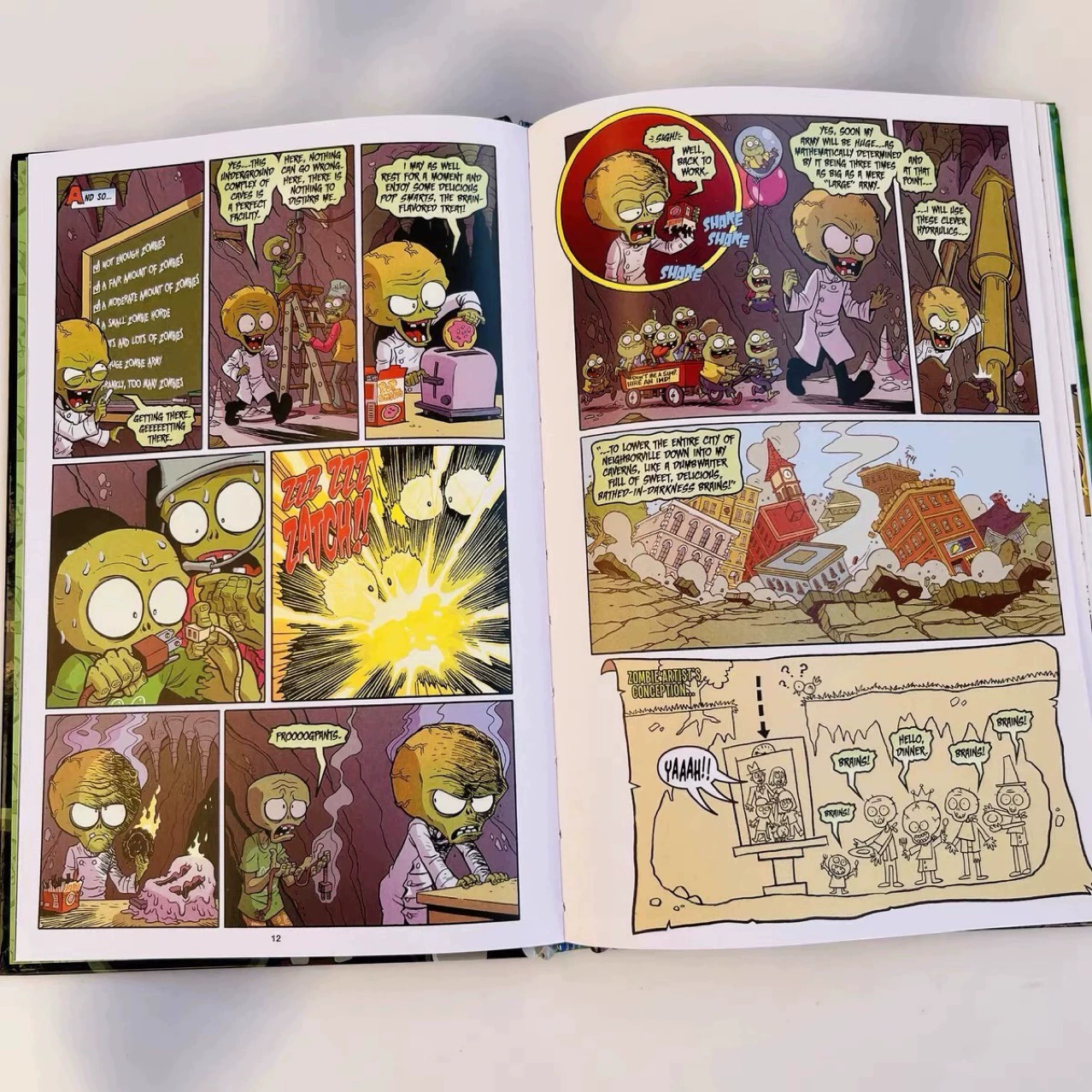 Англоязычный оригинальный комикс Plants vs. Zombies детский твердый переплет комикс