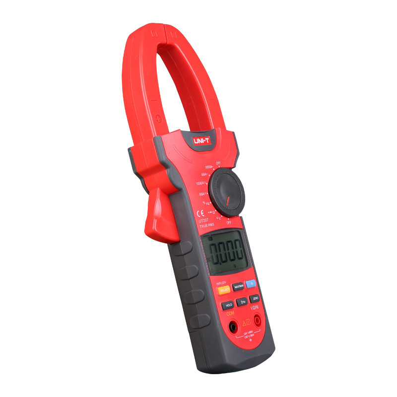 UT207 数字钳形表优利德交直流1000A钳形万用表电压电阻电容