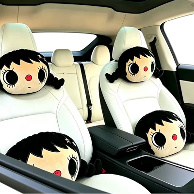 Trendy Big-Eyed Doll Car: Headrest