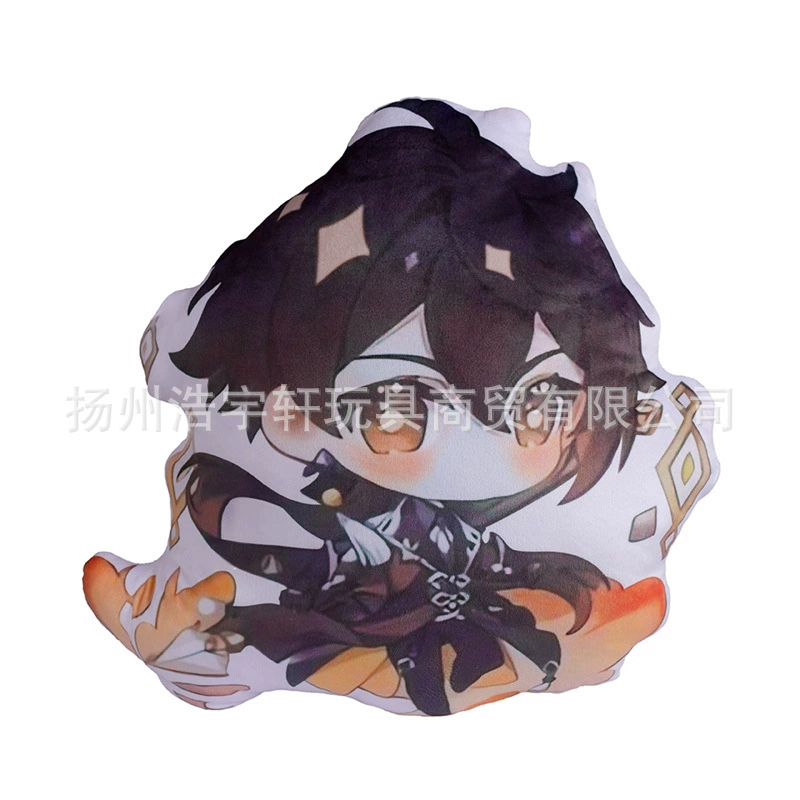 Кукла-подушка Genshin Impact Zhongli Ganyu вырезная Sunny Walnut анимационный периферийный двухмерный кукольный подушка для дома