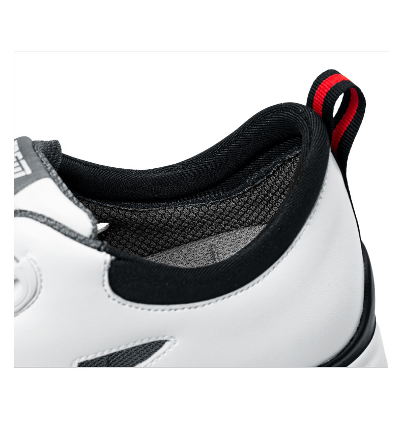 Giày golf nam PGM thoáng khí, đế đinh dẻo, mùa hè mát mẻ — XZ237-Trắng đen đỏ chi tiết 15