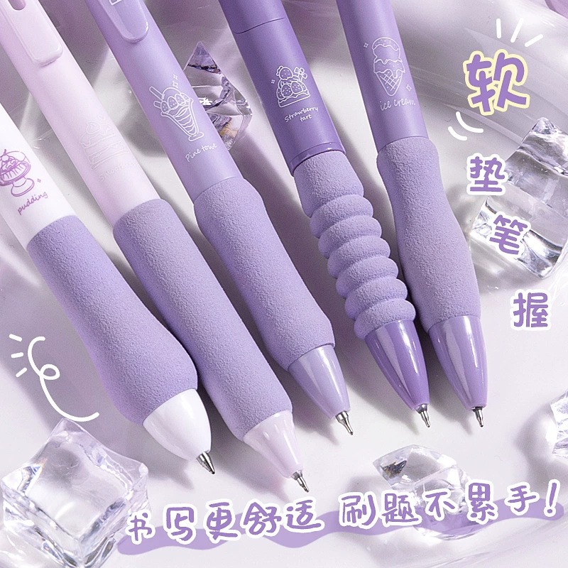Quick-dry Rollerball Pen, 0.5 mm, Soft Foam Grip — Student Ballpoint Pack Options
