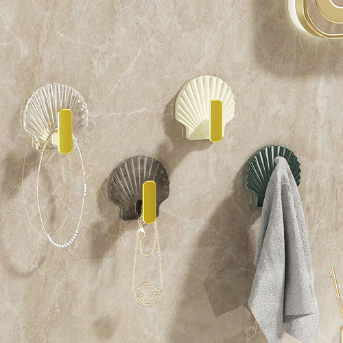 Light luxury hook for hanging towels behind the door, seamless adhesive hook, clothes hook, strong load-bearing bathroom hook, entrance key storage