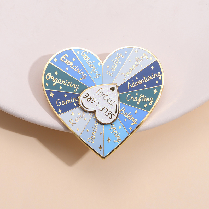 Elegant Lady Heart Shape Alloy Stoving Varnish Women's Brooches display picture 2