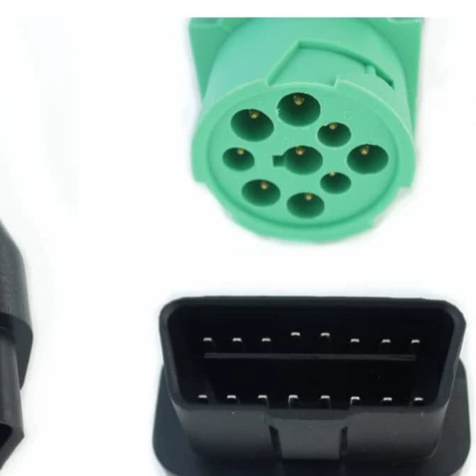 Автомобильный разъем 12V OBD с головкой к J1939 материнская клемма соединительный кабель