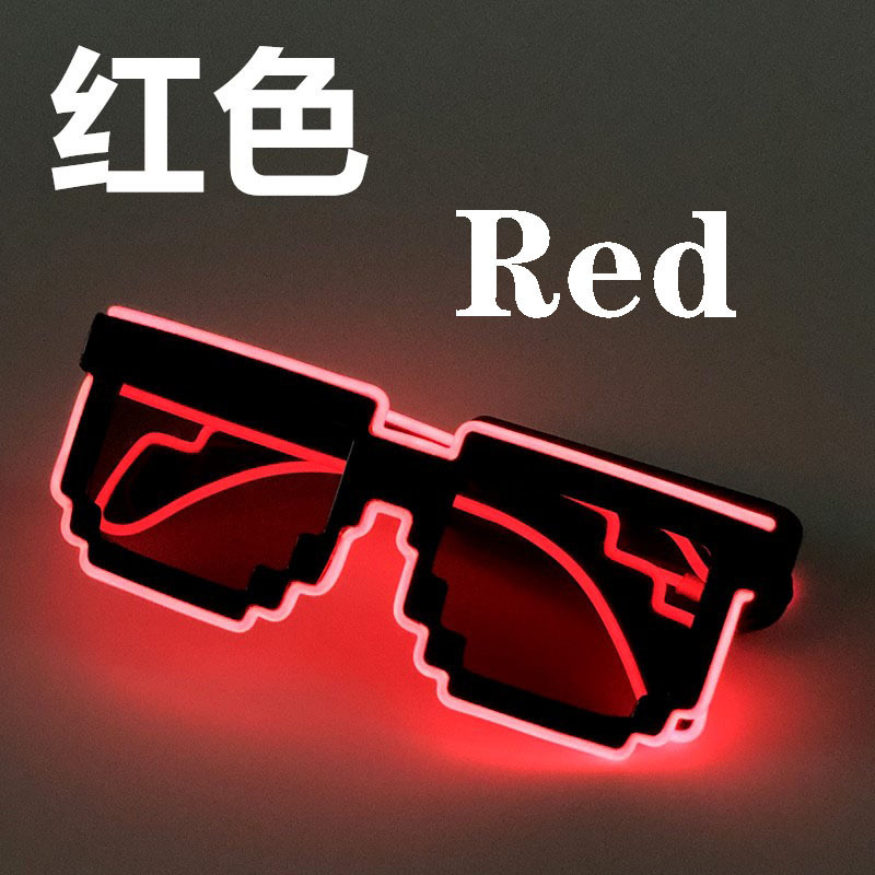 Gafas de sol LED para fiestas, estilo mosaico, geniales, brillantes, para día y noche, ambiente disco, KTV, bar, discoteca