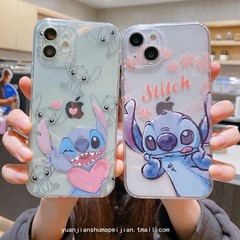 iphone12promax可愛卡通史迪仔適用蘋果13手機殼15pro情侶11全包
