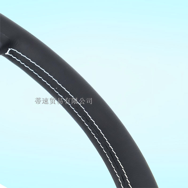 Factory Direct Sales Universal Automotive Momo Genuine Leather Steering Wheel 14.5 Inch 360mm Modified Racing Steering Wheel White Line