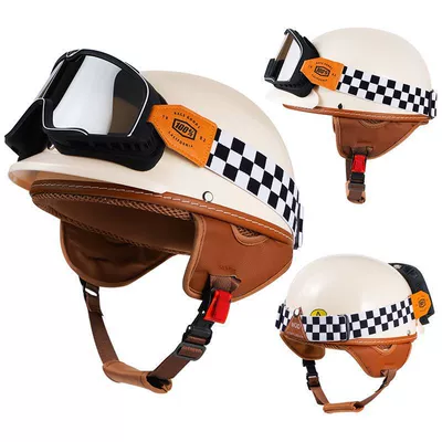 Motosiklet kaskı (dəbilqə): Four-Season Universal Battery Vehicle Half Helmet