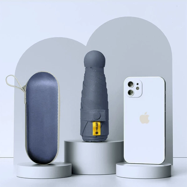 [Super small size 50% off] Fully blackout 6-bone haze blue zippered round box