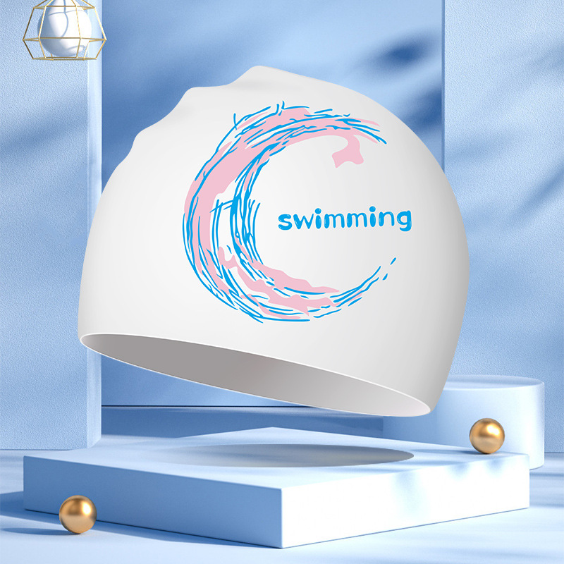 Sombrero de natación de silicona para adultos unisex aumenta la protección solar no estrangula la cabeza profesional de entrenamiento impermeable sombrero de natación fábrica al por mayor