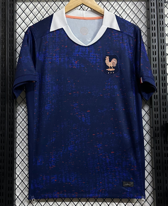 Una pieza de camiseta 2425 equipo nacional México Italia Brasil España Portugal uniforme de fútbol bordado