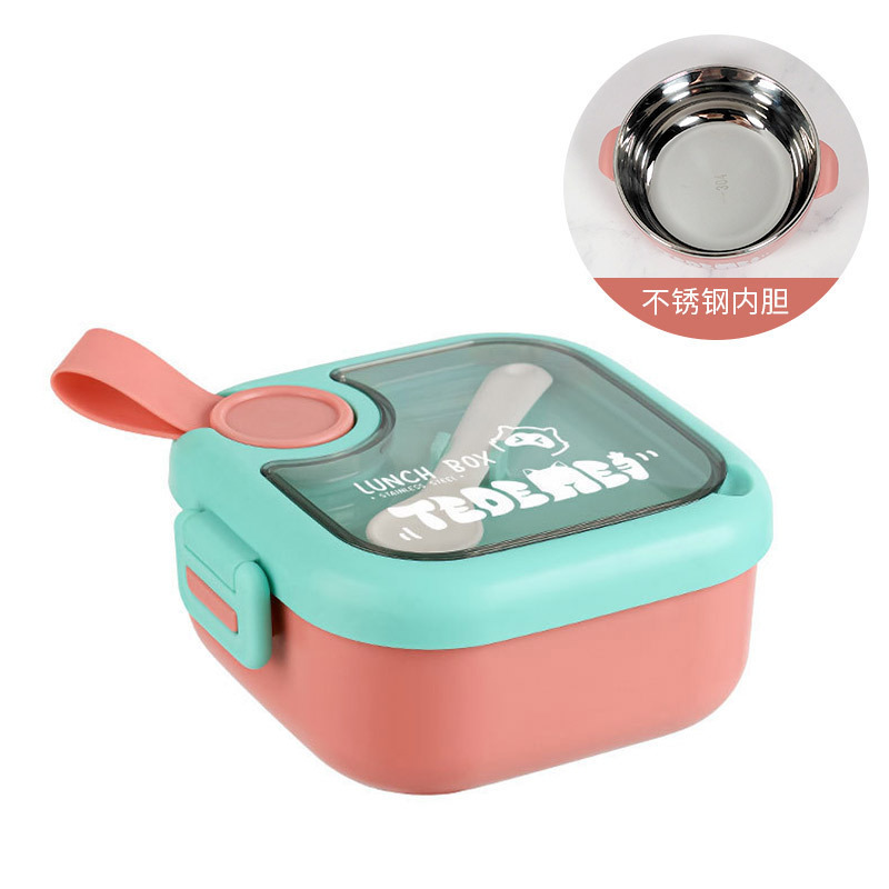 Portable Baby Food Bowl Cartoon Baby Bowl Cute Children's Eating Bowl Children's Tableware Set