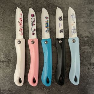In stock wholesale cross-border e-commerce ceramic knife fruit knife kitchen knife folding knife ceramic folding knife ceramic knife for students
