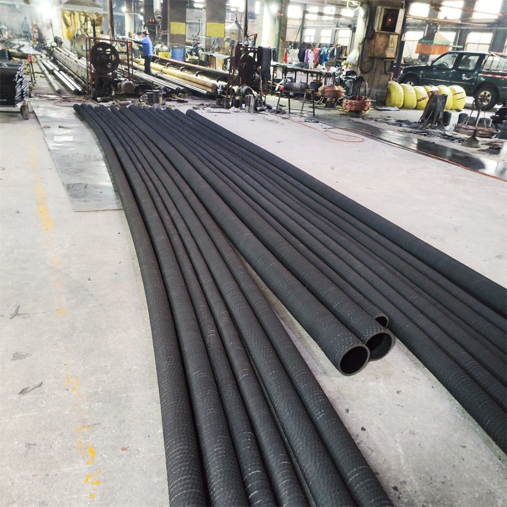 厂家供应耐磨输送煤粉钢丝橡胶管  吸排泥砂黑色橡胶钢丝软管