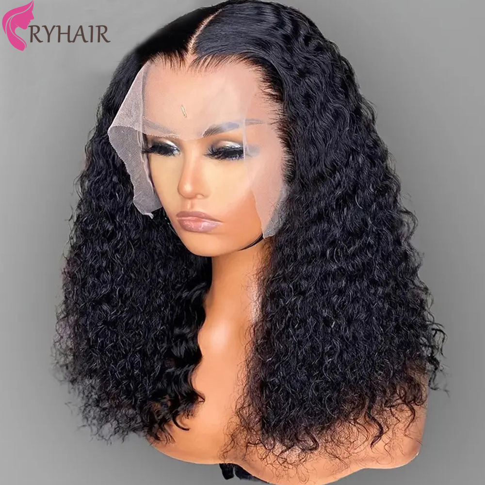 Human Hair Double Drawn Water Wave BOB W...