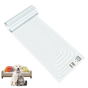 Cross-border Amazon dog repellent electrostatic pad electronic with display indoor anti-scratch pet electric shock training blanket training dog pad