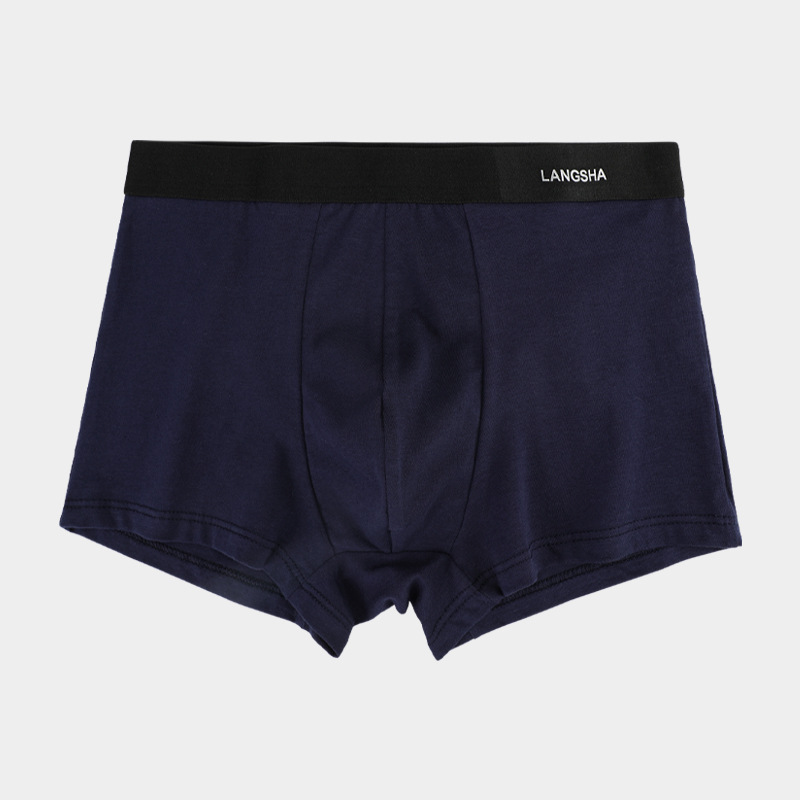 Quần Lót Nam Langsha Mùa Hè Cotton Nguyên Chất Quần Sịp Boxer Giữa Eo Thể Thao Mỏng Thoáng Khí Quần Sịp Boxer Bé Traiquần dài