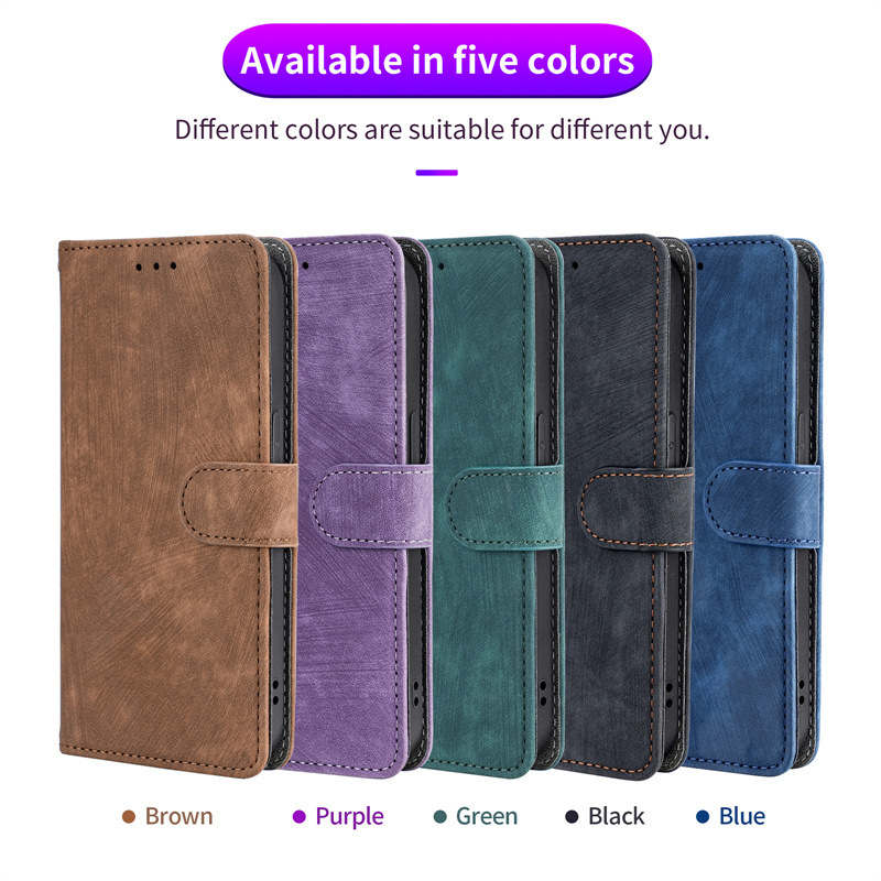 Compatible With A35/A55 ZTE Blade A55 Phone Anti-theft Swipe Leather Case_voghion.com