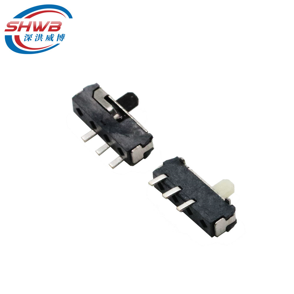 供应MSK-12D18拨动三脚卧式直插 二档三脚弯脚侧拨开关拔动开关