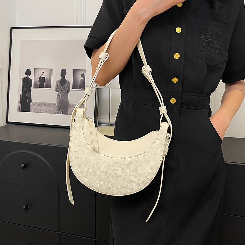 Elegant Women's Crescent Shoulder Bag For Office And Commute_voghion.com