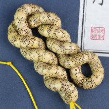 厂家批发猪大肠菩提108颗佛珠星月菩提子文玩学生盘玩鸡油黄老料