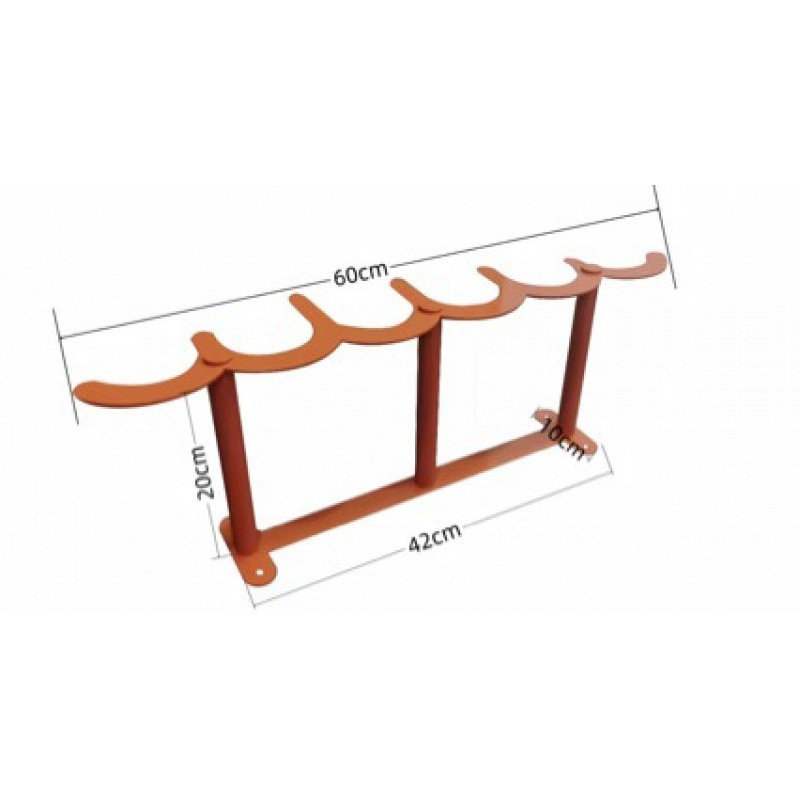 Source Factory Hotel Stainless Steel Clothes Hanger Wall-Mounted Orange B&B Hotel Room Bathroom Clothes Drying Rod Clothes Hanging Rod