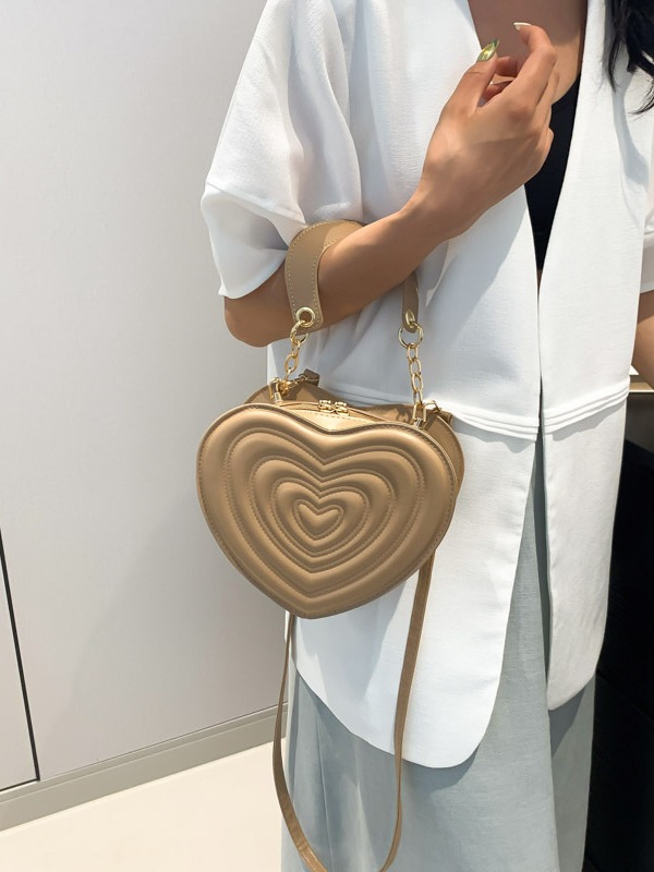 Coreano simple estilo extranjero bolso de color sólido para mujeres 2024 verano nuevo mochila de hombro textura amor bolso de mujer