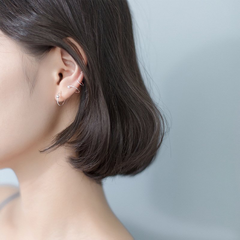 Hypoallergenic Titanium Sleep Stud Earrings For Comfortable Healing_voghion.com