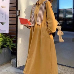 披肩衬衫连衣裙女春秋2025新款a字裙娃娃裙大码宽松法式桔梗茶歇