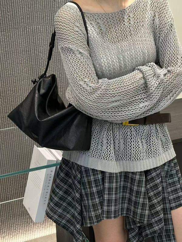 2025高级感复古软皮通勤包休闲简约休闲百搭松弛感单肩腋下包潮流|undefined