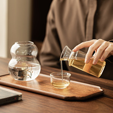 跨境供应家用黄酒温酒器高硼硅玻璃烫酒壶冬天老式热酒白酒酒具