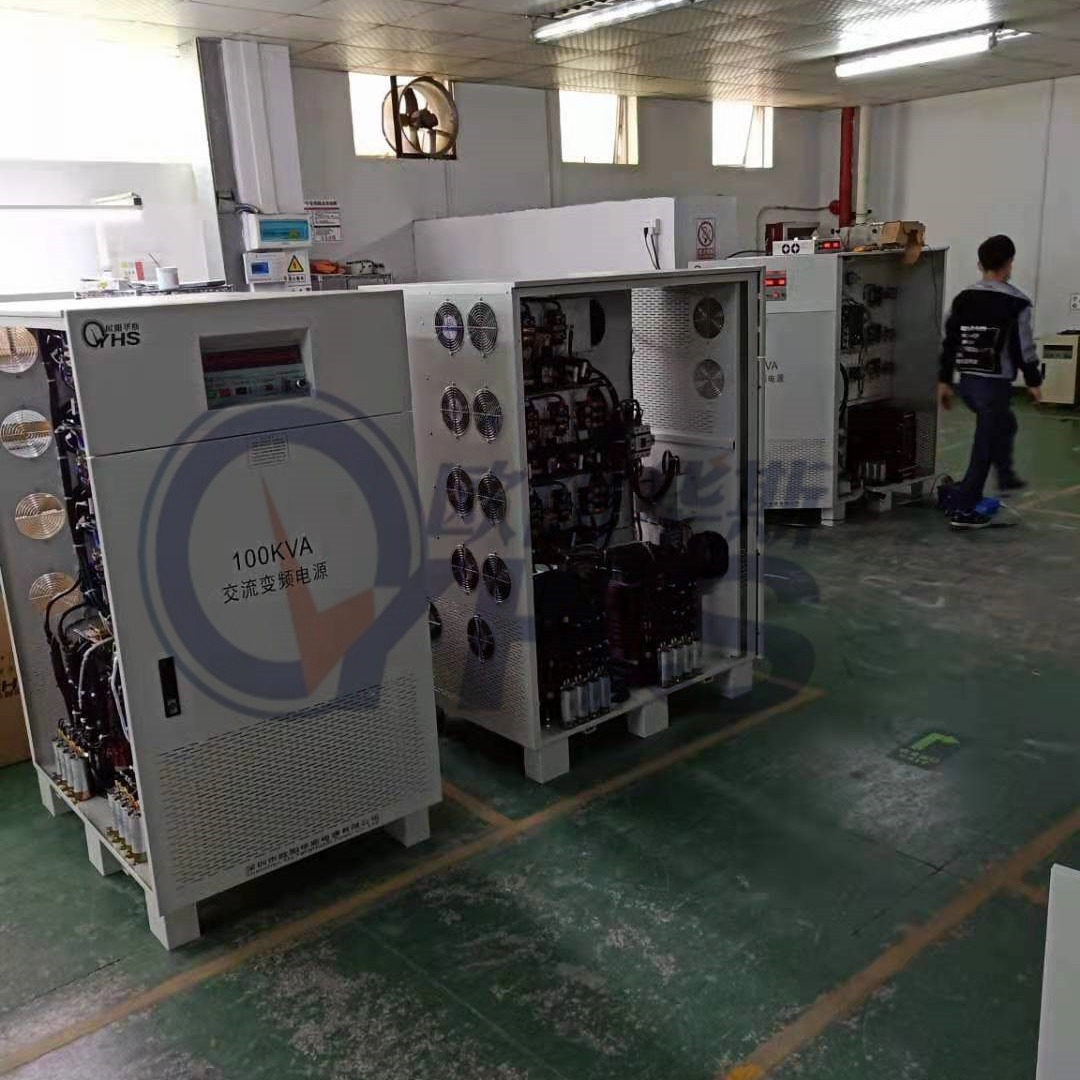 三相100KVA变频电源出货美国，输入480V/60HZ，输出380V/50HZ
