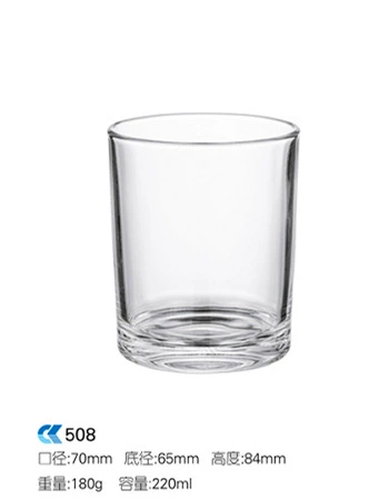 Lijiao Candid Cup Домашний DIY самодельная свеча, ароматерапия, стеклянная чашка, пустая воск, стеклянная спальня, прозрачная подсвечник