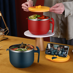 304不鏽鋼泡麵杯水杯套裝實用小禮品商用宣傳學生上班族餐盒