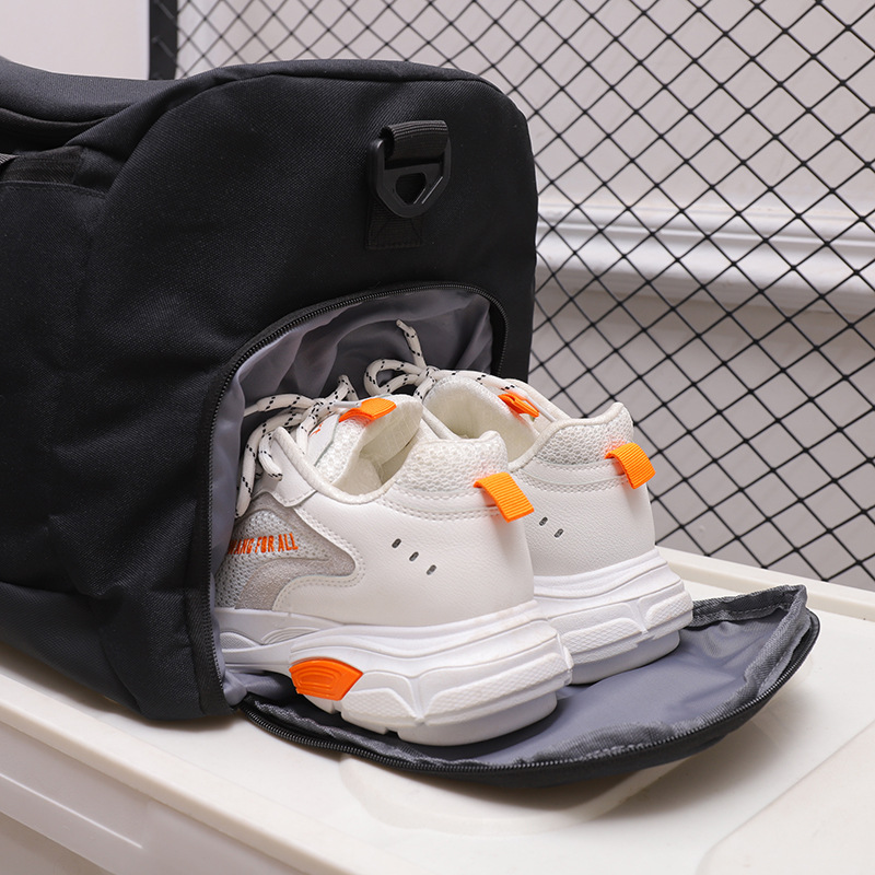 Bolsa de fitness deportiva de moda de separación seca y húmeda para parejas, bolsa de viaje portátil de gran capacidad con almacén de zapatos para salir a jugar