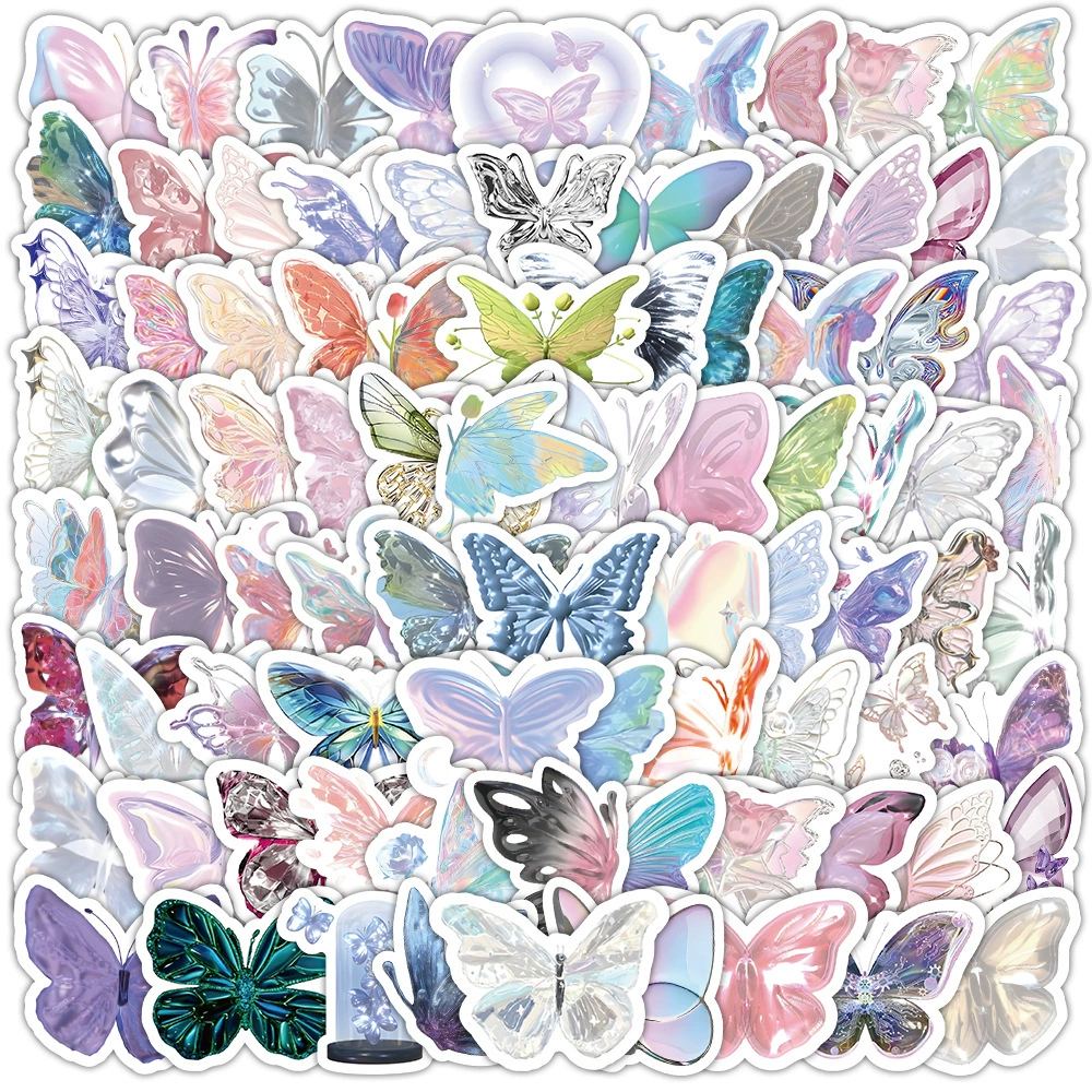 Sticker Pack, multi-design aesthetic stickers, 8×8 cm high-quality sheets, assorted counts 60–103 pcs