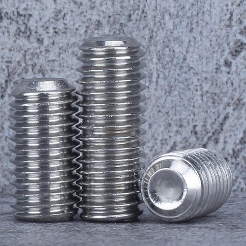 304 stainless steel machine screw concave end set screw headless stop screw inner hexagonal top screw M2/M3/M4